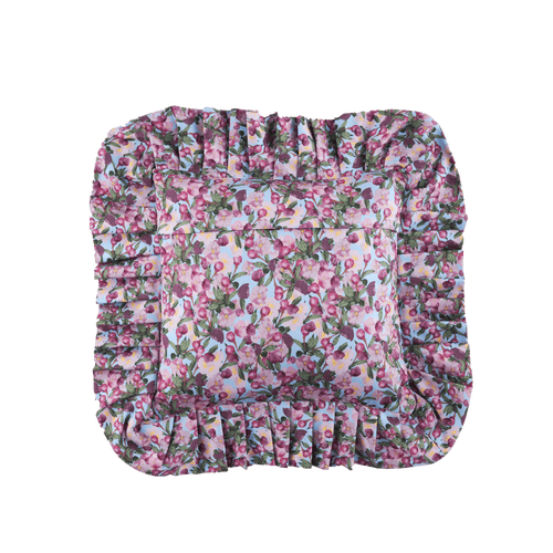Sophie Williamson Design Ruffled Pillow Cover Romance In Pink