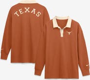 Nike Women's Nike Orange Texas Longhorns Oversized Essential Dri-FIT Long Sleeve V-Neck Polo