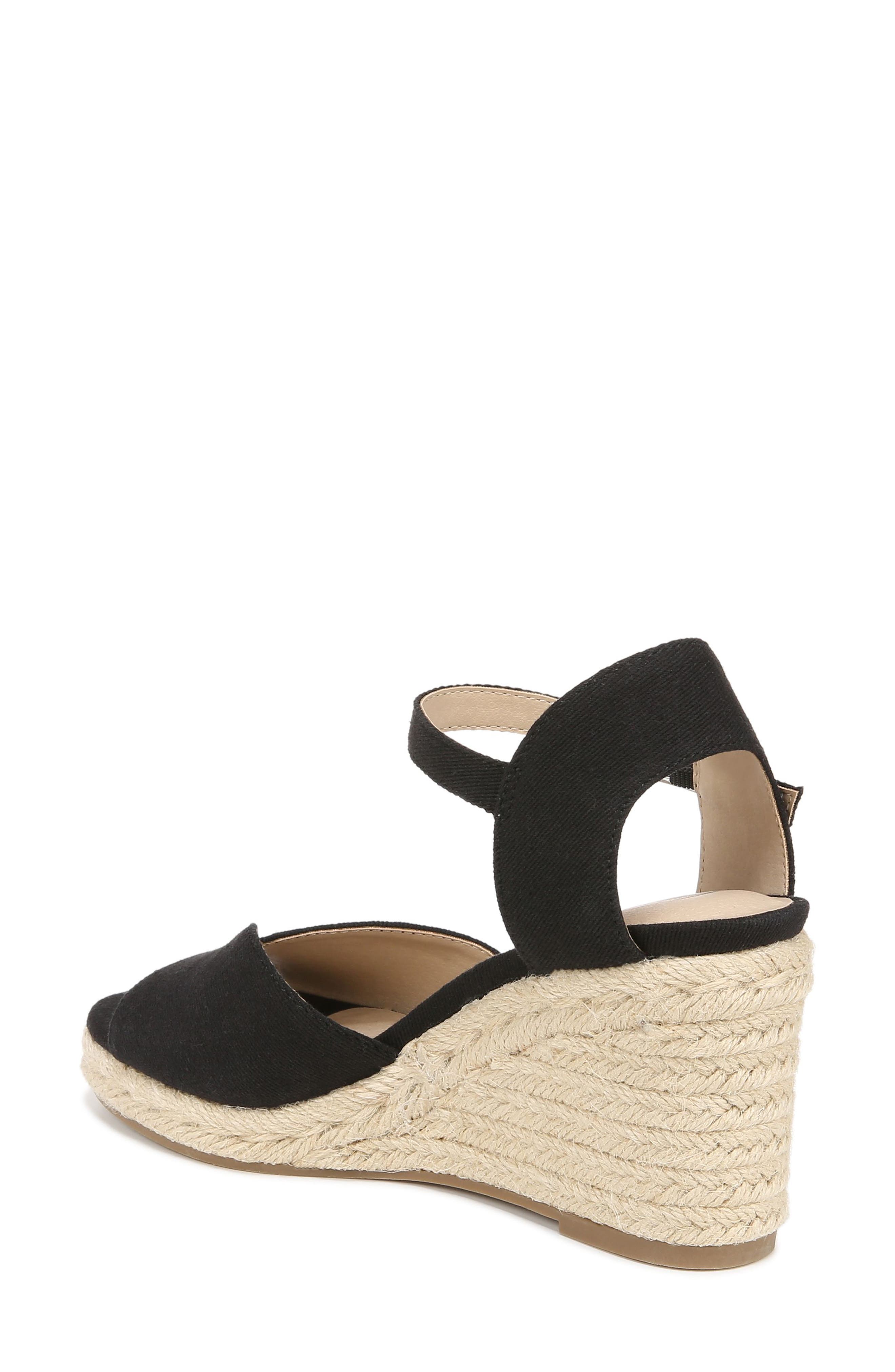 LifeStride Tess Ankle Strap Espadrille Platform Wedge Sandal, Alternate, color, 