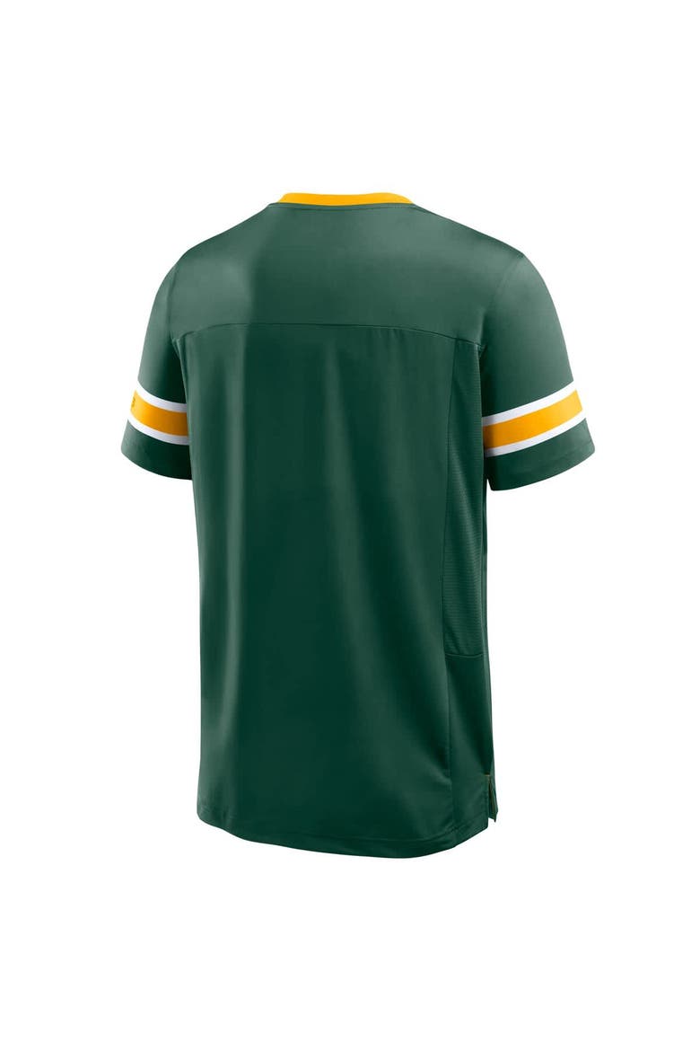 Men's Fanatics Green Green Bay Packers Hometown Premium Hashmark V-Neck T-Shirt, Alternate, color, Green