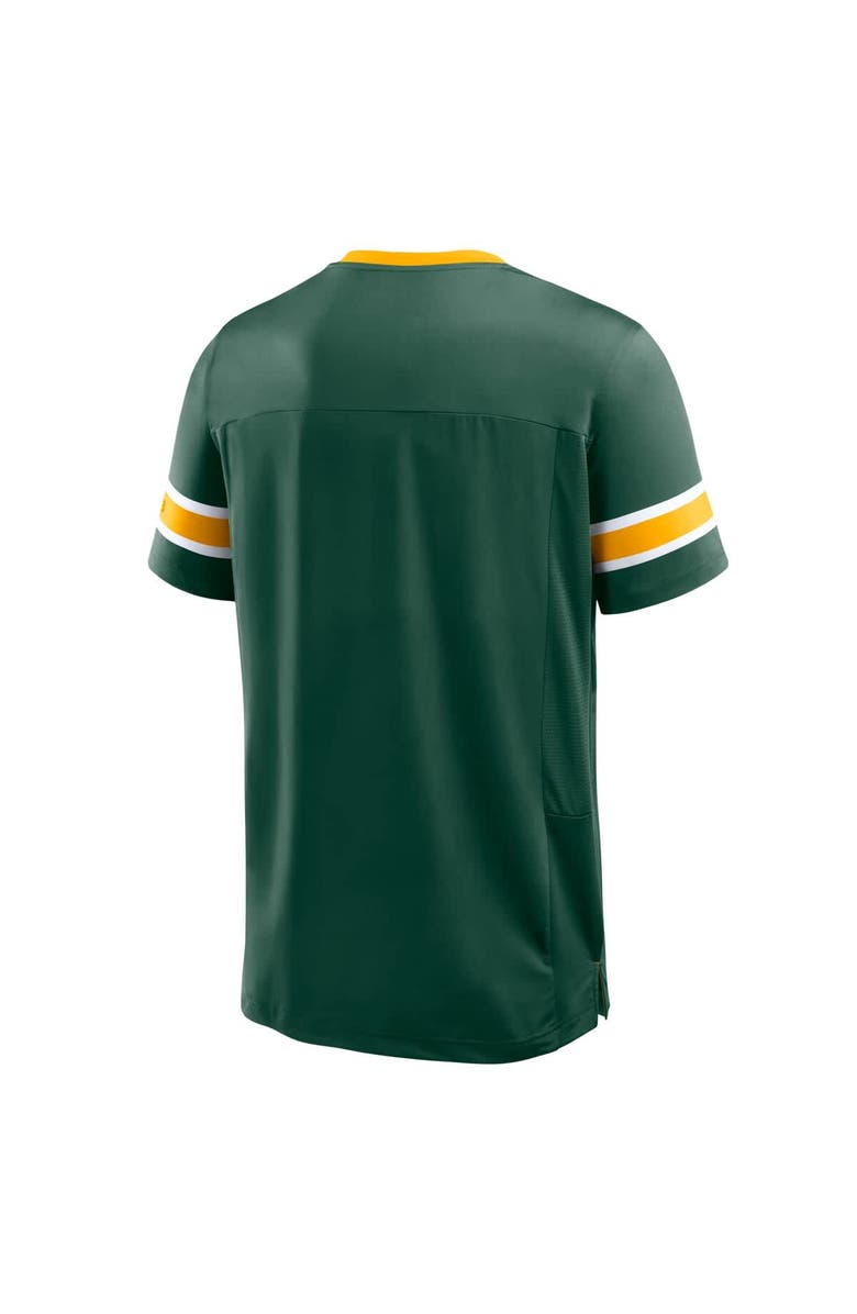 FANATICS Men's Fanatics Green Green Bay Packers Hometown Premium Hashmark V-Neck T-Shirt, Alternate, color, Green