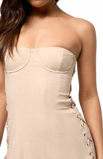Corset Garter Mini Dress
