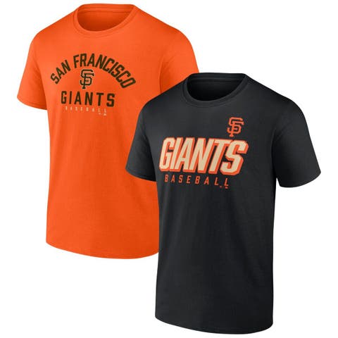 Men's Fanatics Branded Black/Orange San Francisco Giants Player Pack T-Shirt Combo Set