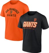 FANATICS Men's Fanatics Branded Black/Orange San Francisco Giants Player Pack T-Shirt Combo Set