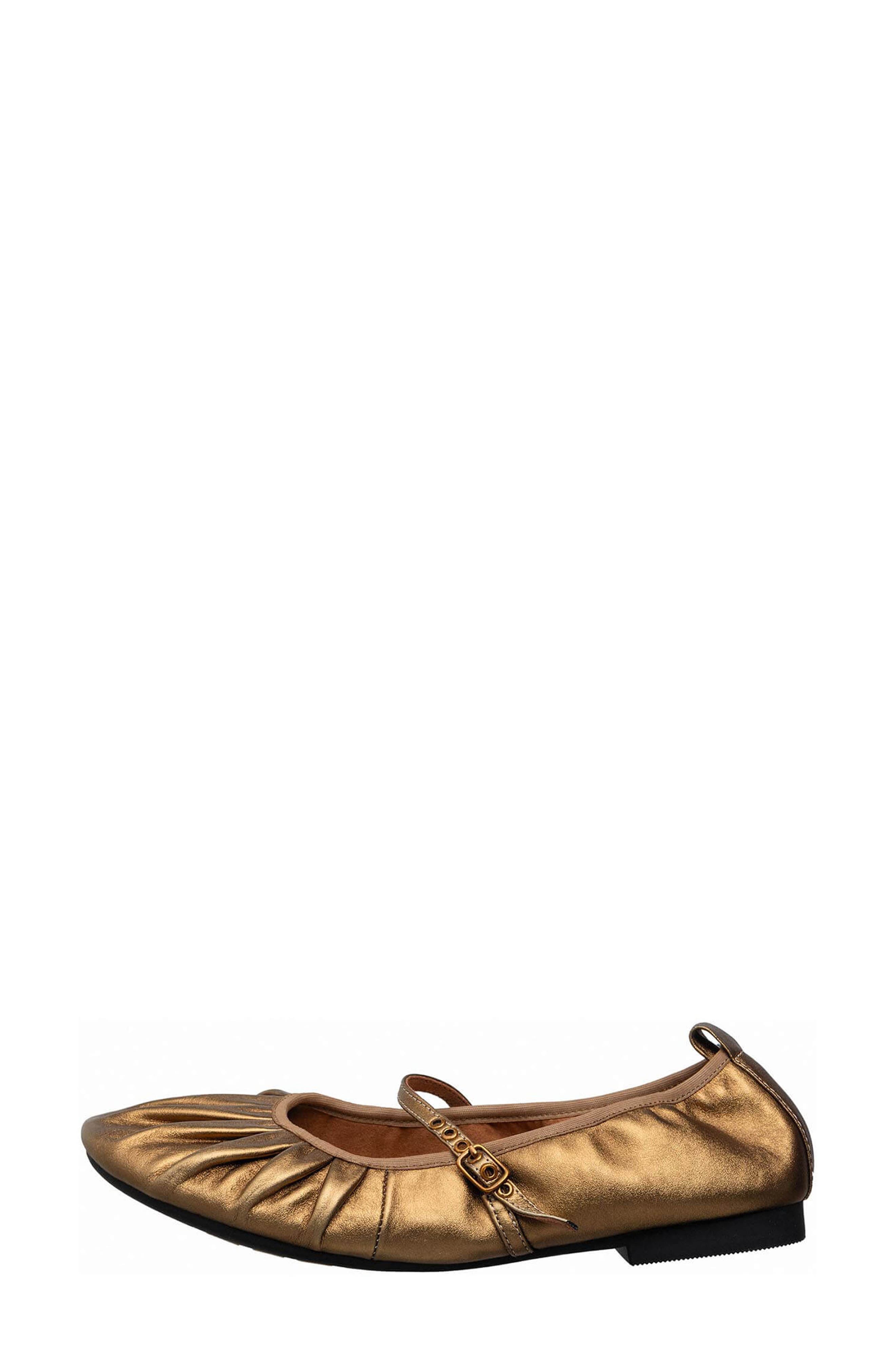 Mila Ballet Flat, Alternate, color, BRONZE