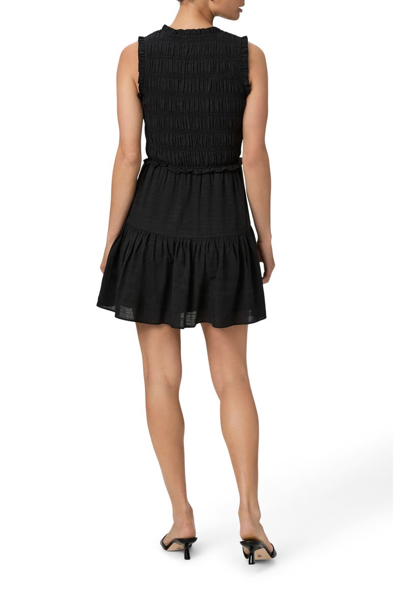 Fraise Sleeveless Fit & Flare Minidress, Alternate, color, BLACK
