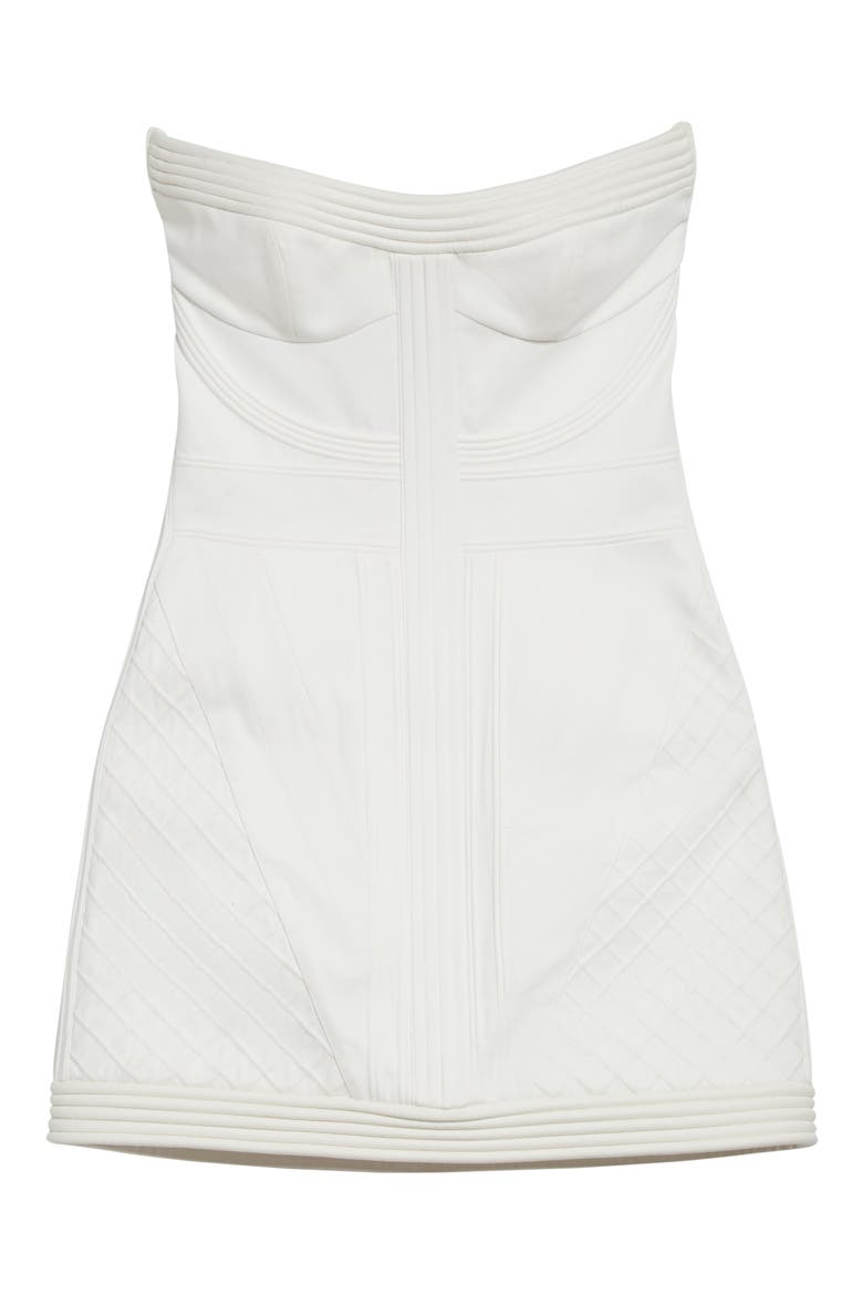 Rebellion Corded Cotton Corset Minidress, Alternate, color, IVORY