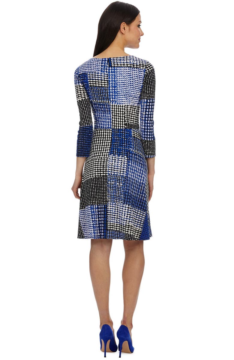 Donna Morgan Print Jersey Fit & Flare Dress, Alternate, color,