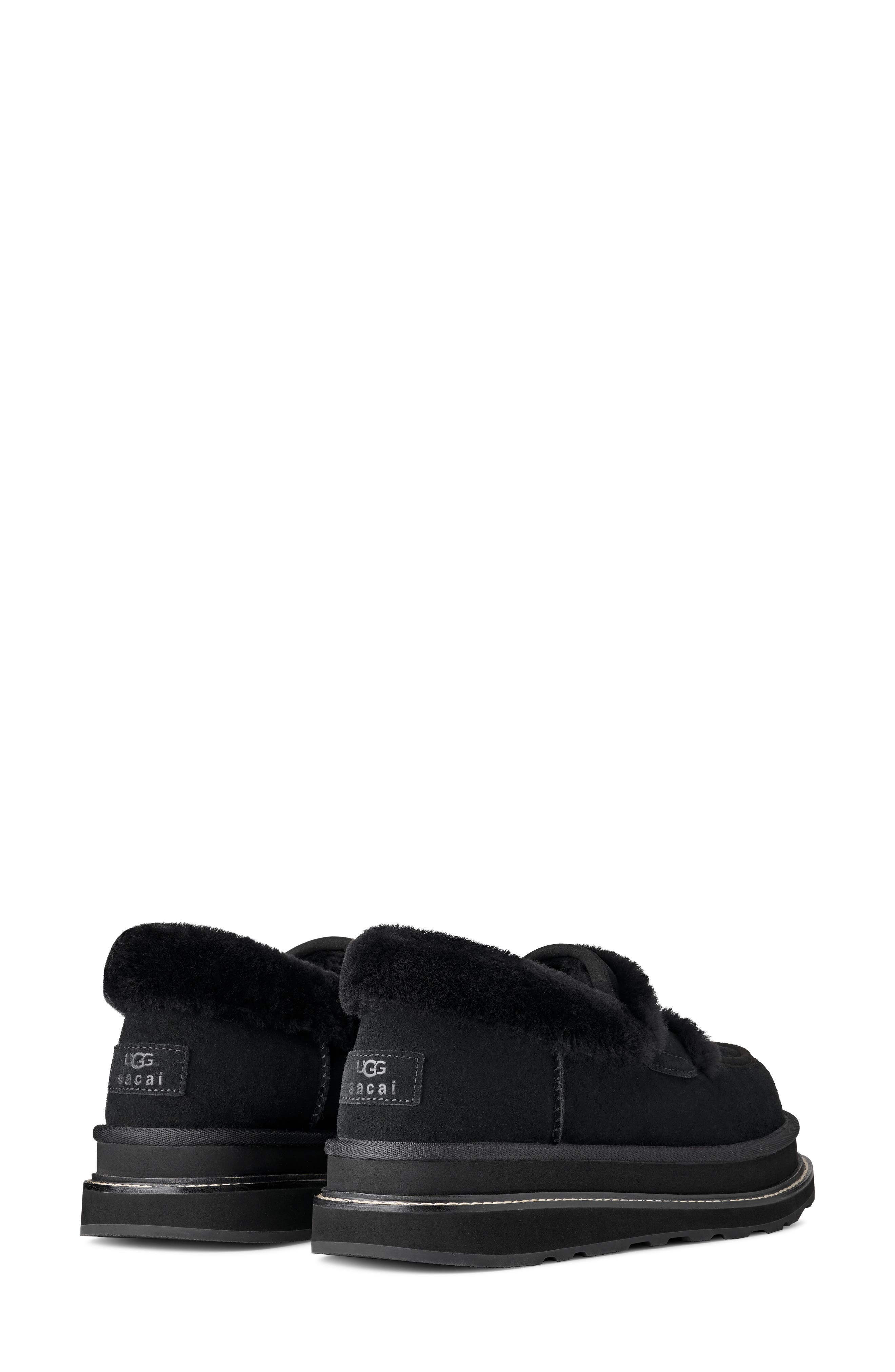 UGG<sup>®</sup> x Sacai Gender Inclusive Genuine Shearling Trim Penny Loafer, Alternate, color, 