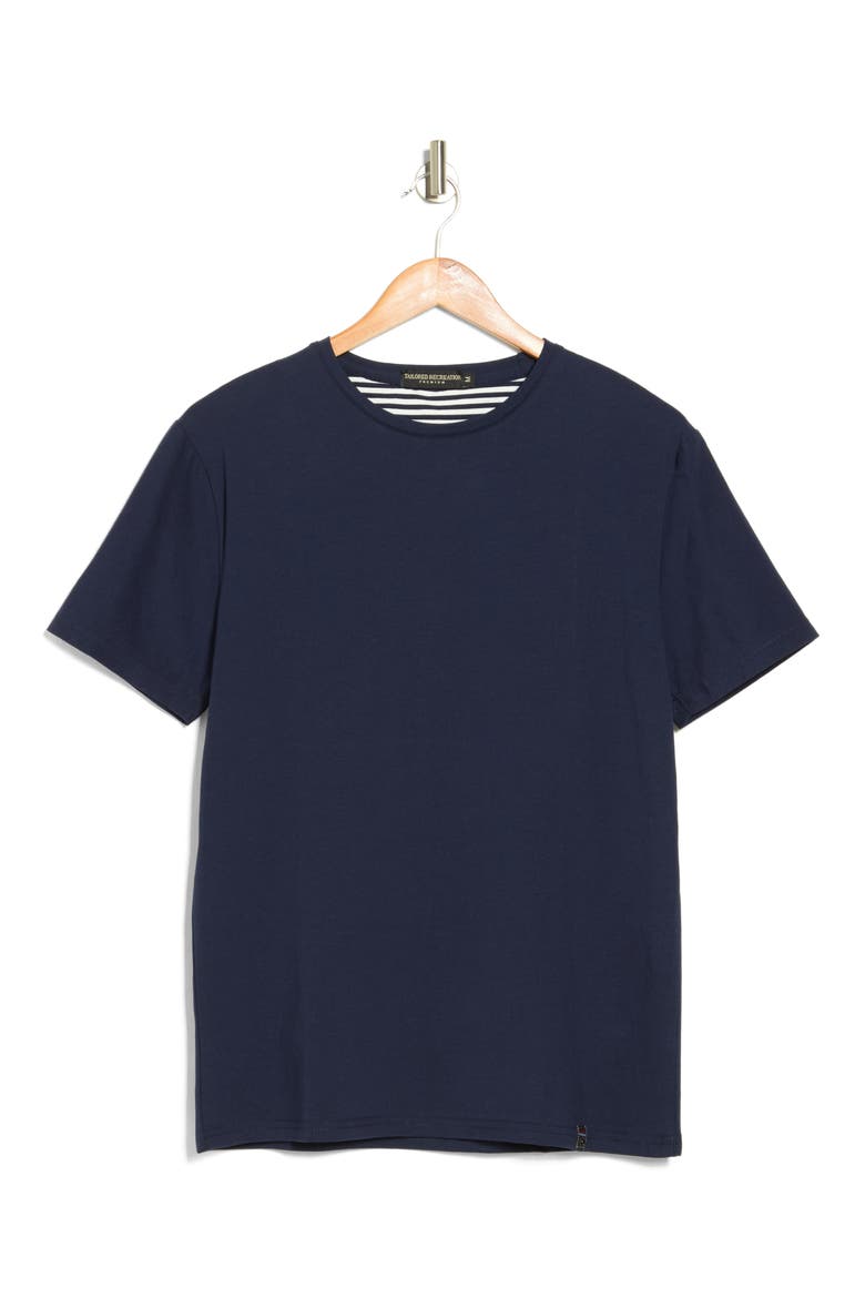 Solid Crewneck T-Shirt, Alternate, color, NAVY