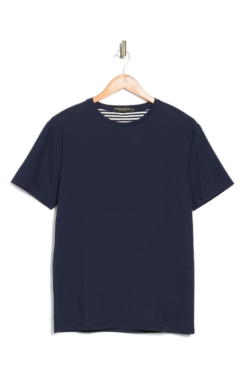 T.R. PREMIUM Solid Crewneck T-Shirt, Alternate, color, Navy