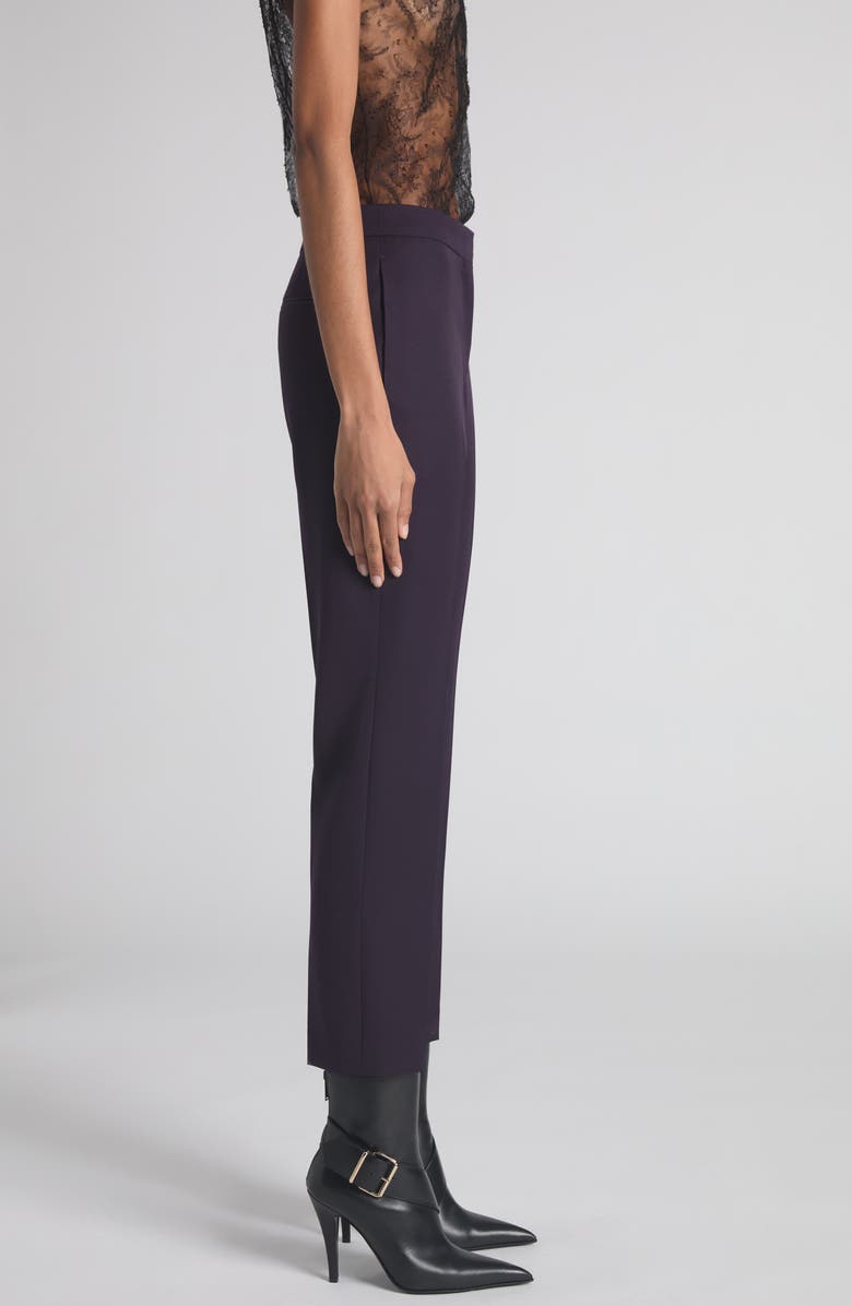 McQueen Wool Cigarette Trousers, Alternate, color, Violet