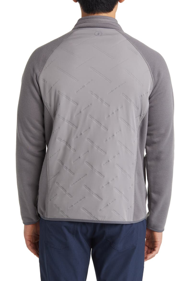 Mario Mix Media Water Repellent Zip-Up Jacket, Alternate, color, CHARCOAL