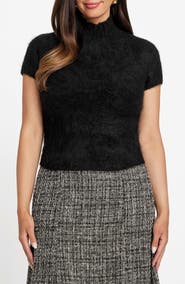 Marciano Agnes Alpaca Blend Short Sleeve Sweater