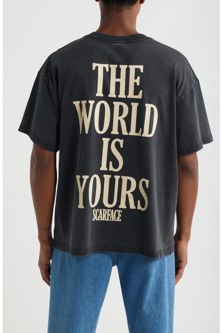 I'm Scarface Cotton Graphic T-Shirt, Alternate, color, BLACK WASH