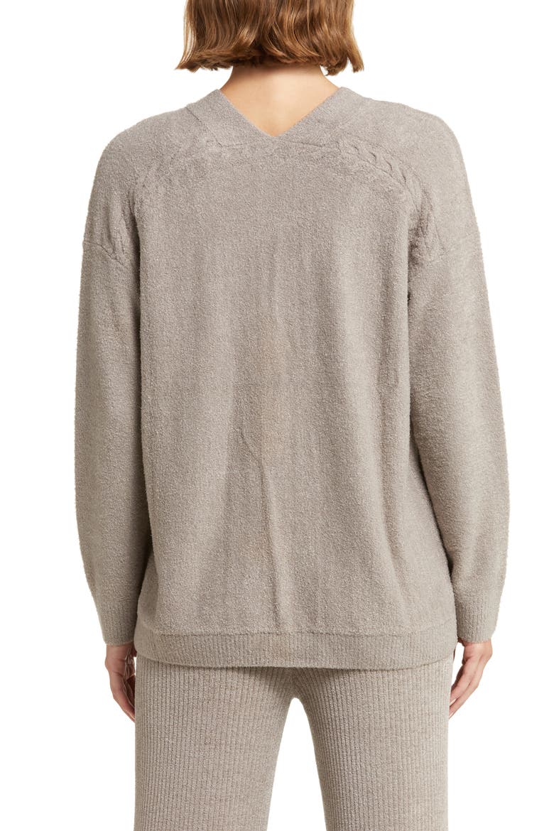 CozyChic™ Lite® Cable Detail Cardigan, Alternate, color, BEACH ROCK
