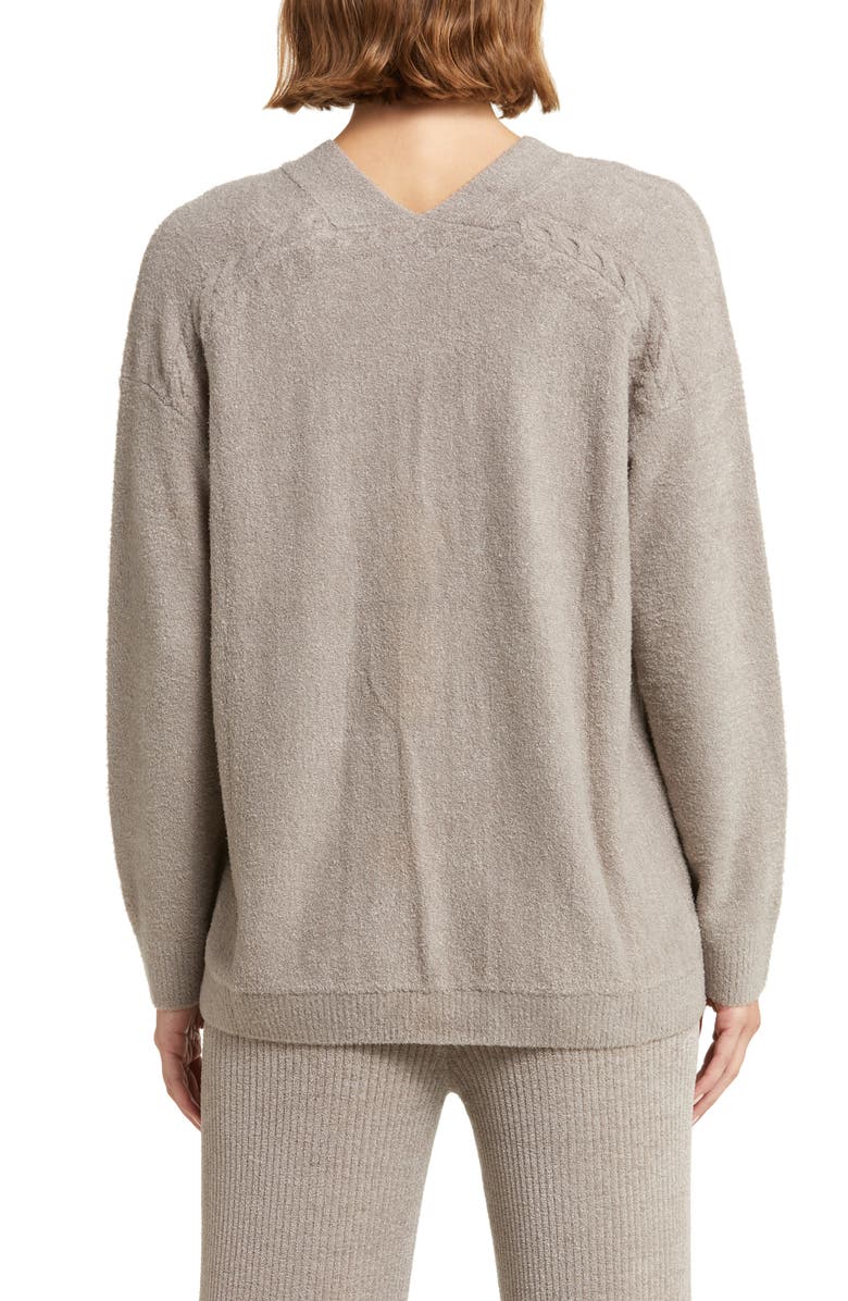 Barefoot Dreams<sup>®</sup> CozyChic<sup>™</sup> Lite<sup>®</sup> Cable Detail Cardigan, Alternate, color,