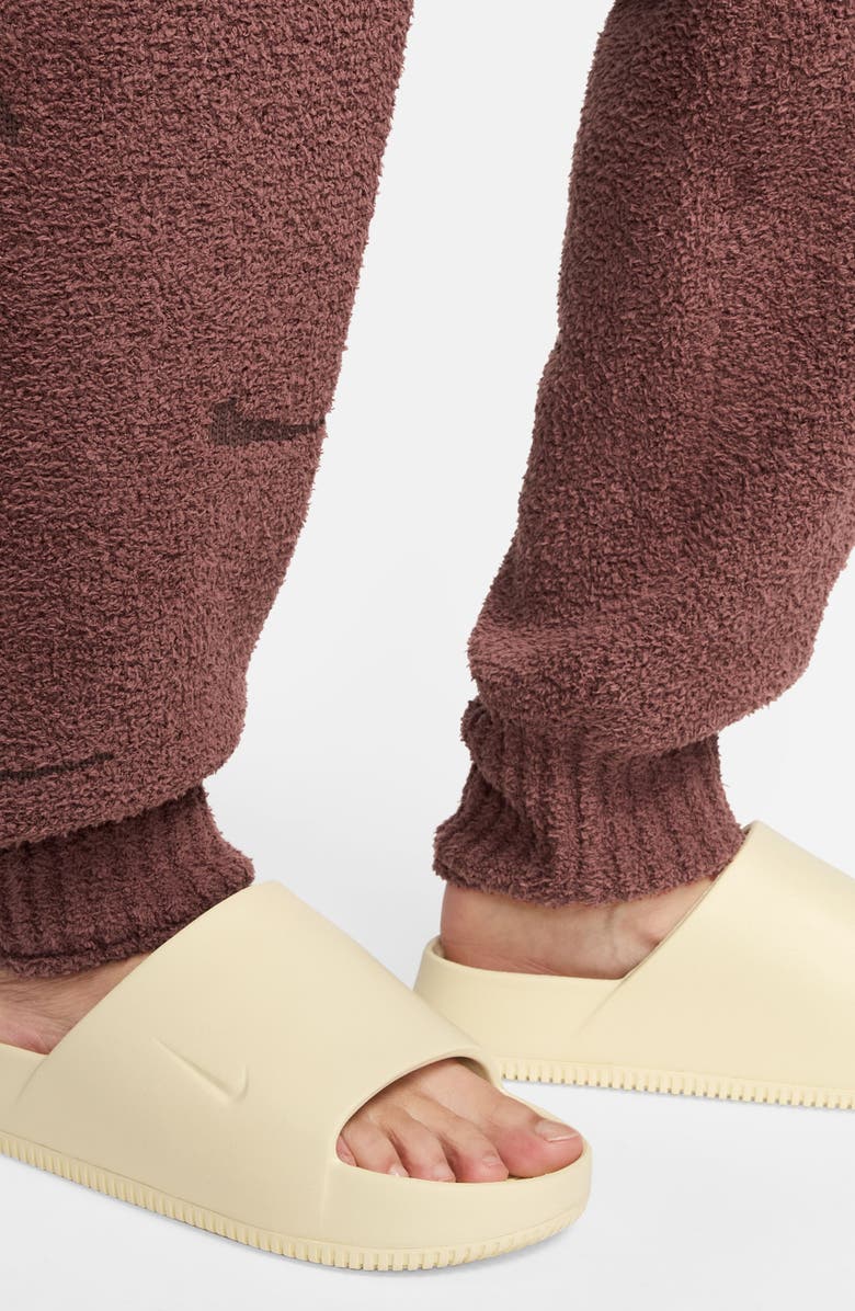 Nike Phoenix Bouclé High Waist Joggers, Alternate, color, Red Sepia