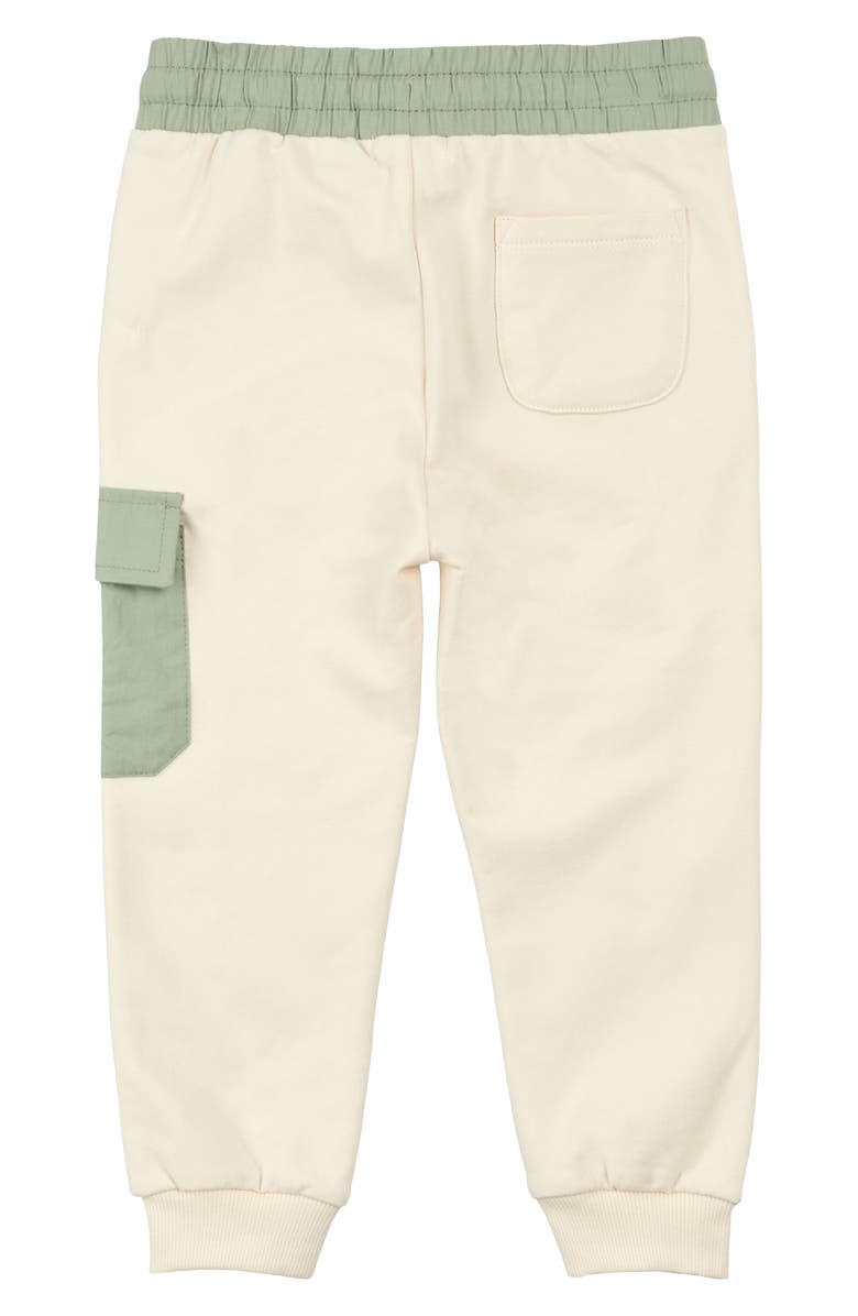 MILES THE LABEL Kids' Birch Sage Pocket Cargo Joggers, Alternate, color, Birch/ Sage