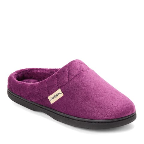 Darcy Quilted Cuff Velour Clog Slipper (Women)