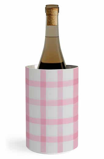 Checkered Watercolor Wine Chiller