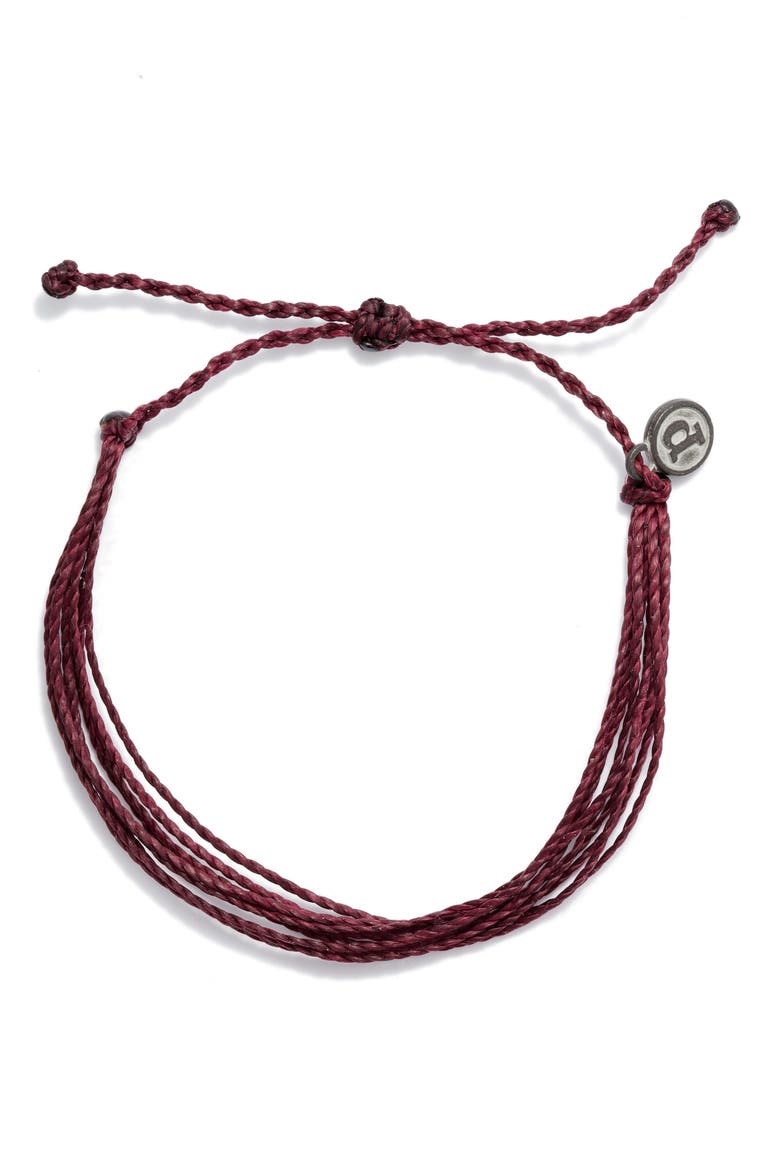 Original Multi Row String Bracelet, Main, color, BURGUNDY