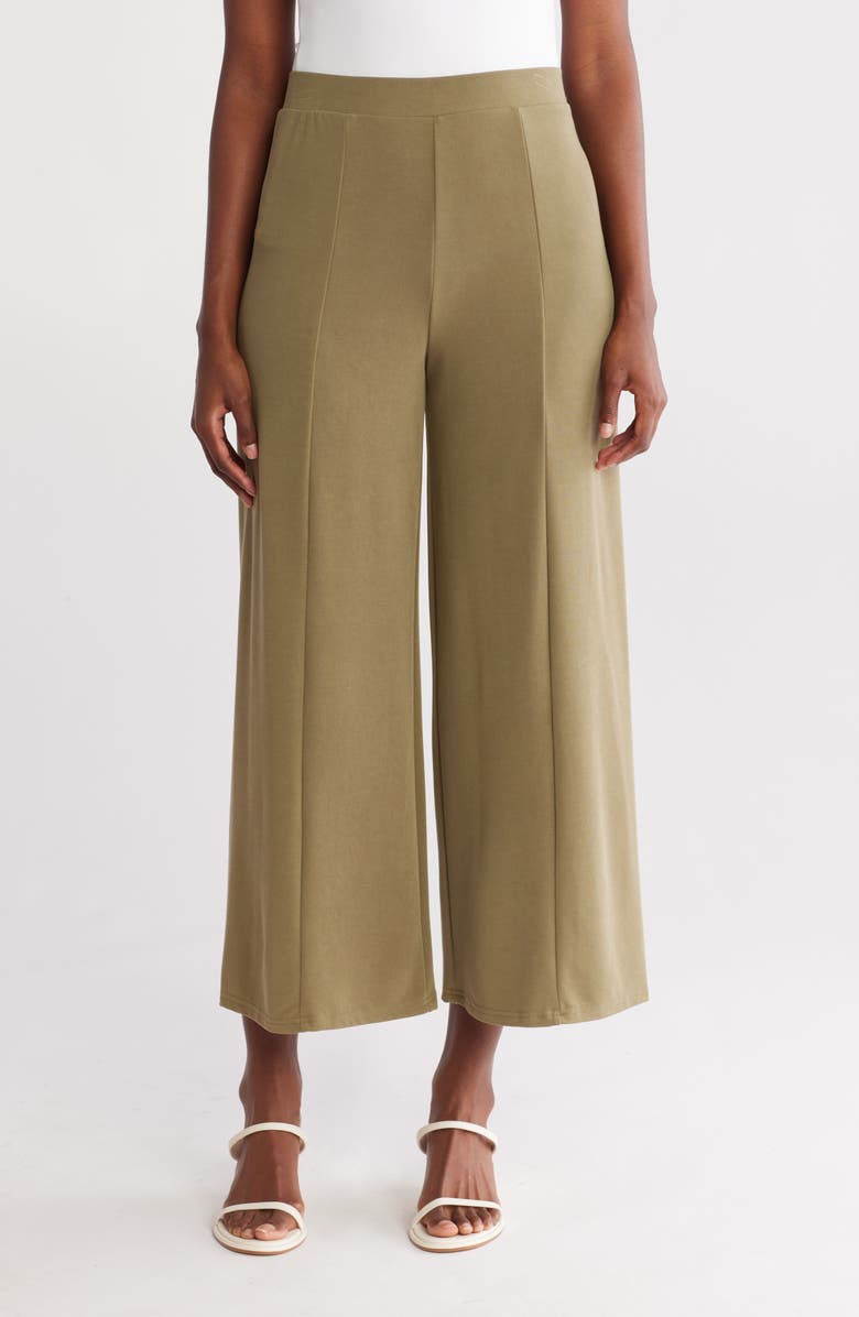 NORDSTROM RACK Modal Blend Pull-On Wide Leg Pants, Main, color, Green Sorrel