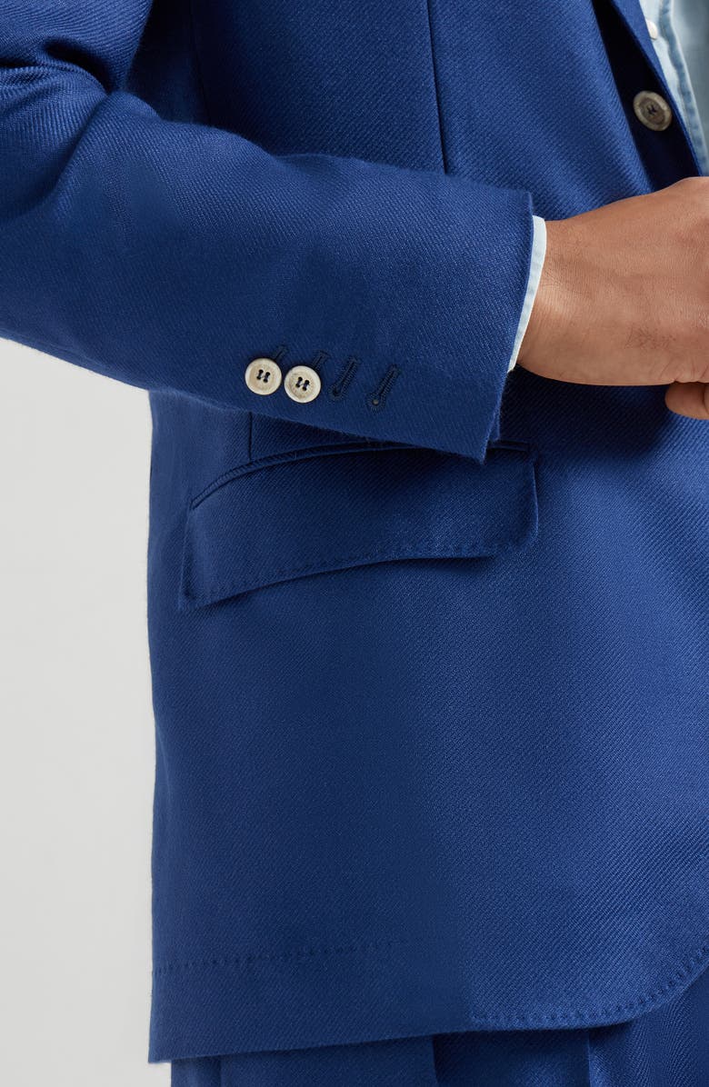 Brunello Cucinelli Cashmere and silk blazer, Alternate, color, Avio Blue