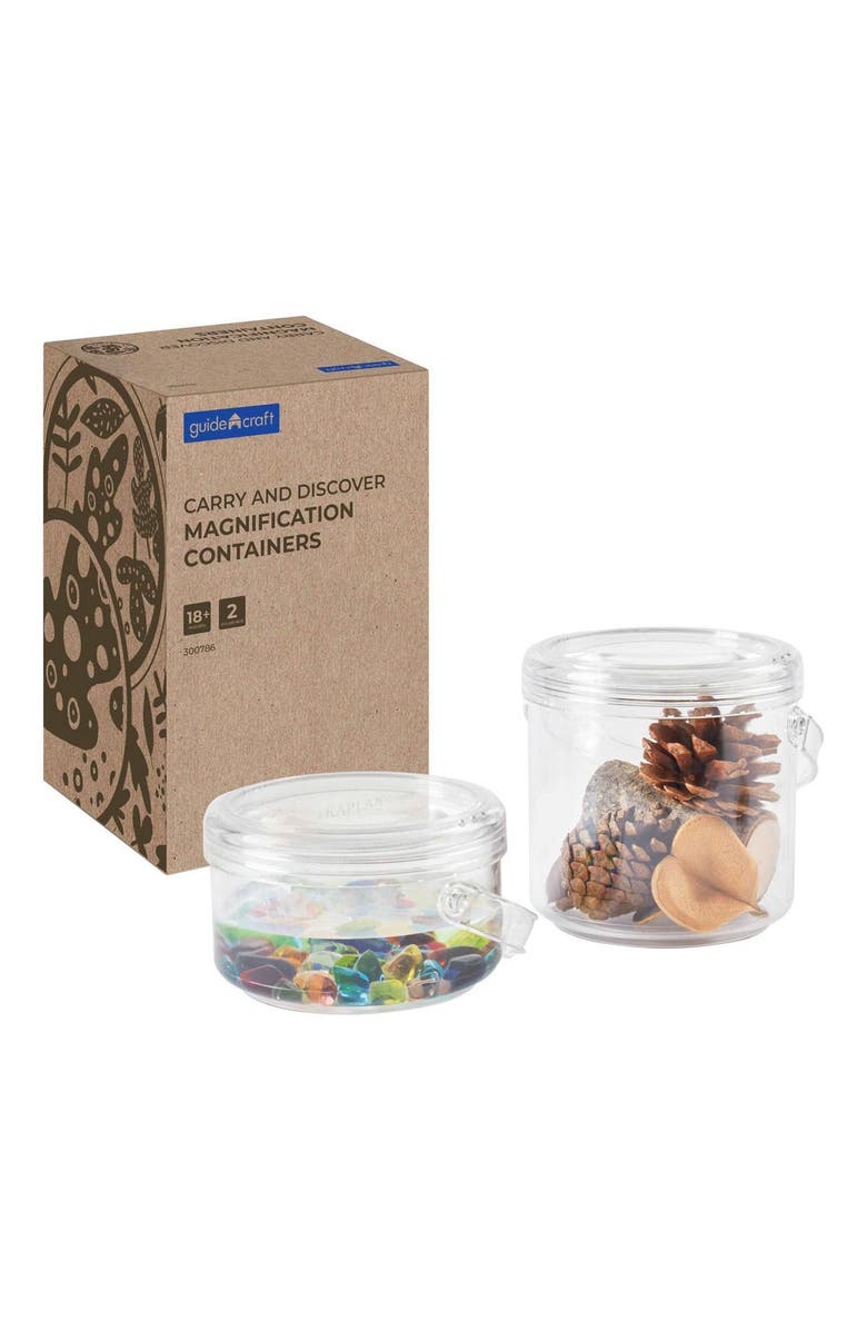 Kaplan Early Learning Company Carry and Discover Magnification Containers - Set of 2, Main, color, Clear