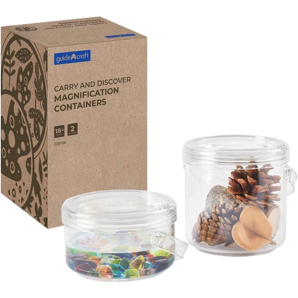 Kaplan Early Learning Company Carry And Discover Magnification Containers In Transparent