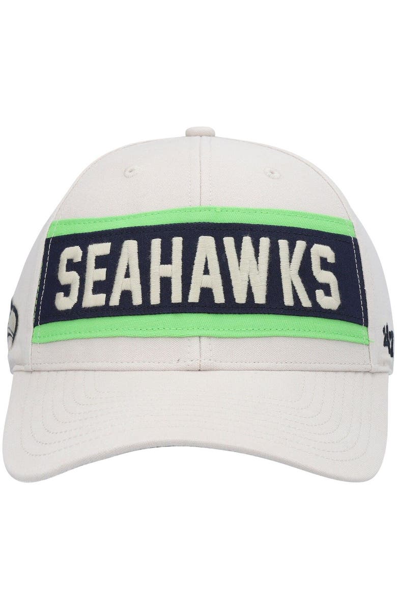 '47 Men's '47 Cream Seattle Seahawks Crossroad MVP Adjustable Hat, Alternate, color, Cream
