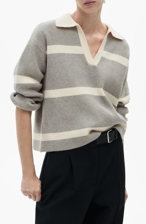 Johnny Collar Polo Sweater (Regular & Plus)