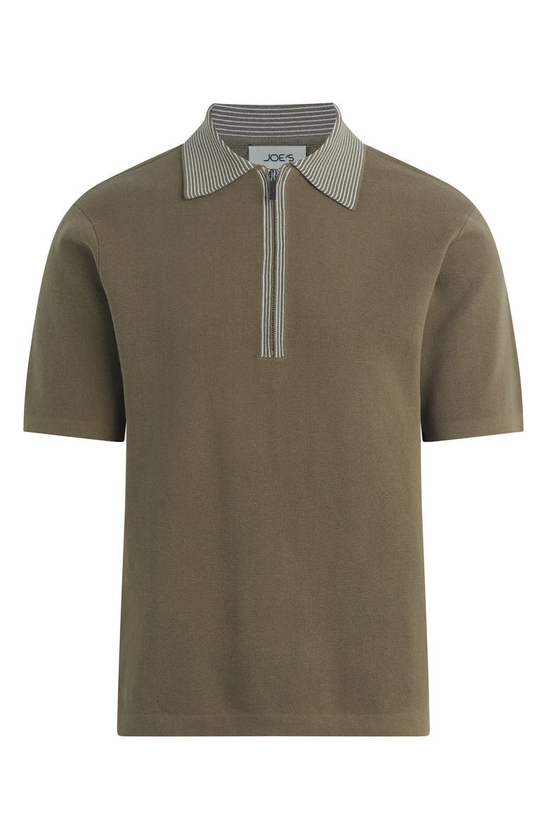 Joe's Jeans Retro Quarter Zip Polo, Alternate, color, Lichen