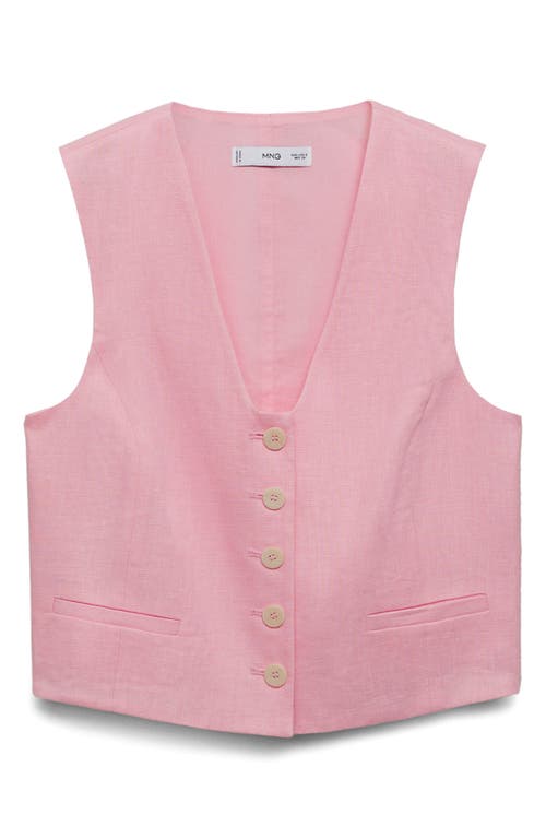 Mango Boreli Linen Vest