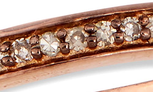 Savvy Cie Jewels Diamond Stackable Band Ring In Pink