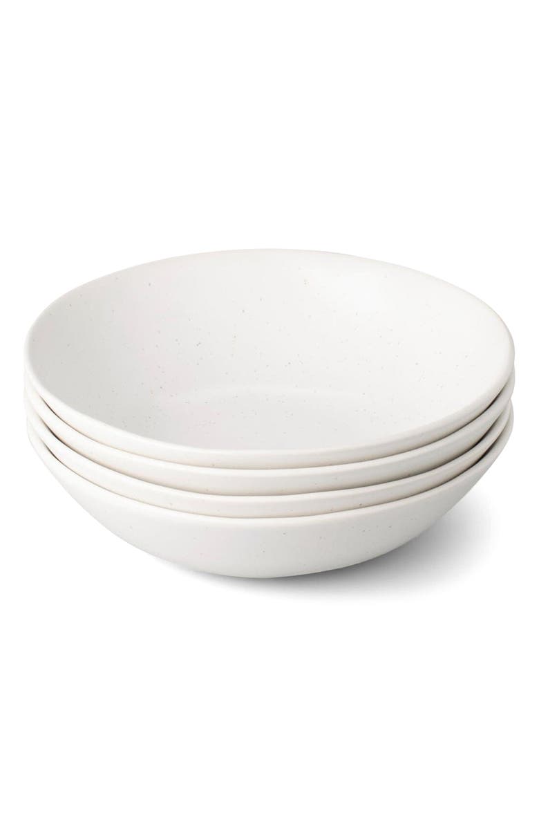 Fable The Pasta Set of 4 Bowls, Main, color, Speckled White