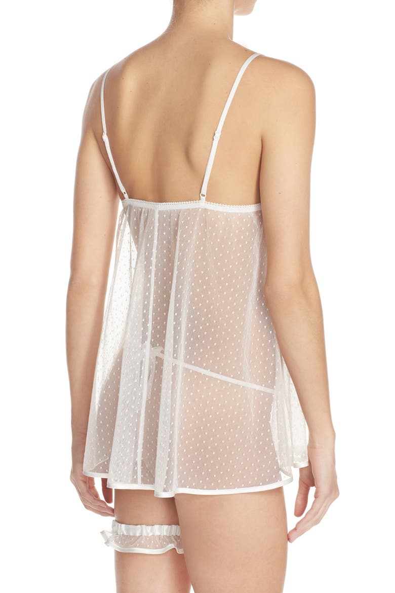 Jennifer Chemise Set (Nordstrom Exclusive), Alternate, color, WHITE