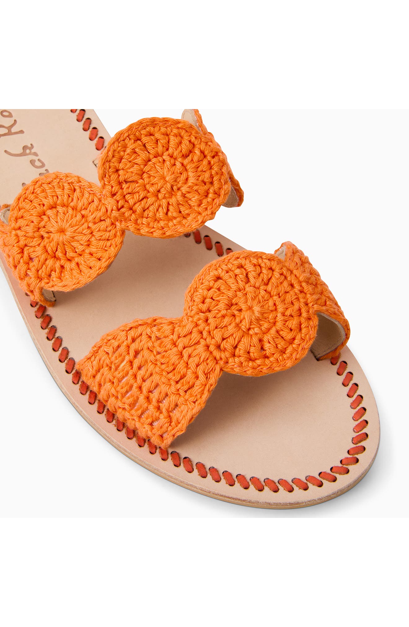 Laurin Crochet Sandal, Alternate, color, CLEMENTINE