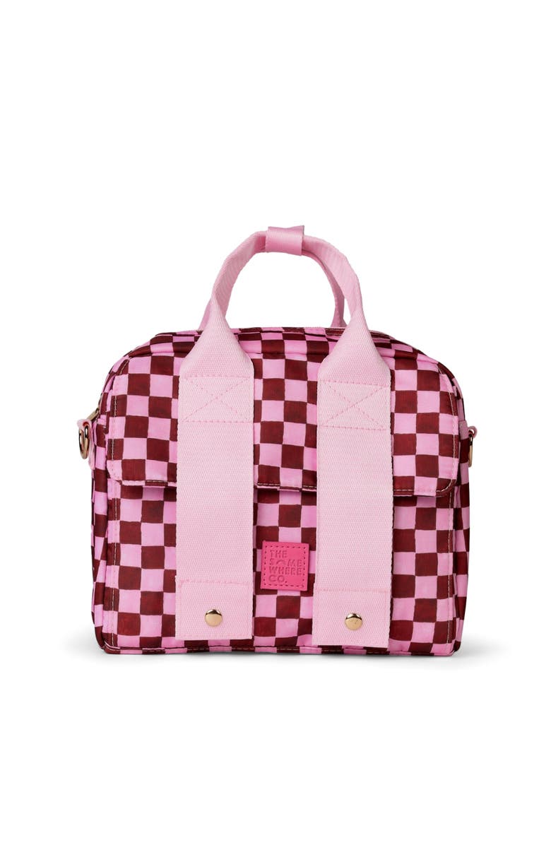 The Somewhere Co Crimson Haze Lunch Tote, Main, color, Crimson Haze
