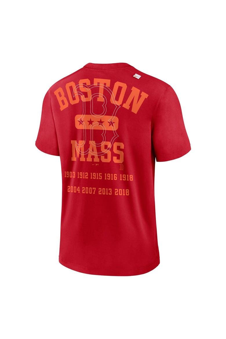Men's Nike Red Boston Red Sox Statement Game Over T-Shirt, Alternate, color, Red