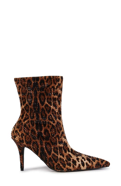 Azalea Wang Chandra Leopard Pattern Bootie In Animal Print
