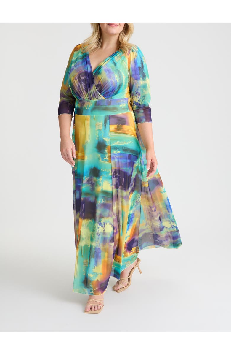 Scarlett & Jo Verity Abstract Print Maxi Gown, Alternate, color, Abstract Multi