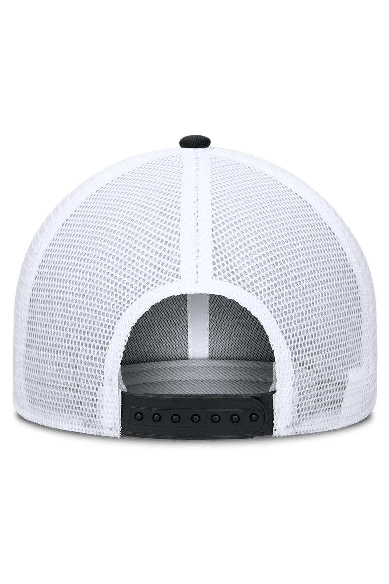 Men's Nike Black/White Los Angeles Dodgers Camo Rise Trucker Dri-FIT Adjustable Hat, Alternate, color, Black