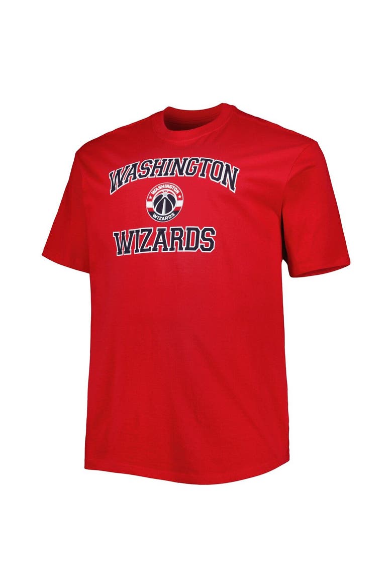 Men's Red Washington Wizards Big & Tall Heart & Soul T-Shirt, Alternate, color, Red