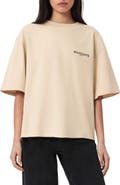 AllSaints Halis Amelie Oversize Cotton Graphic T-Shirt