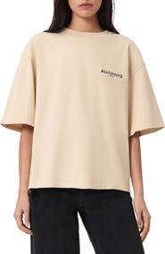 AllSaints Halis Amelie Oversize Cotton Graphic T-Shirt