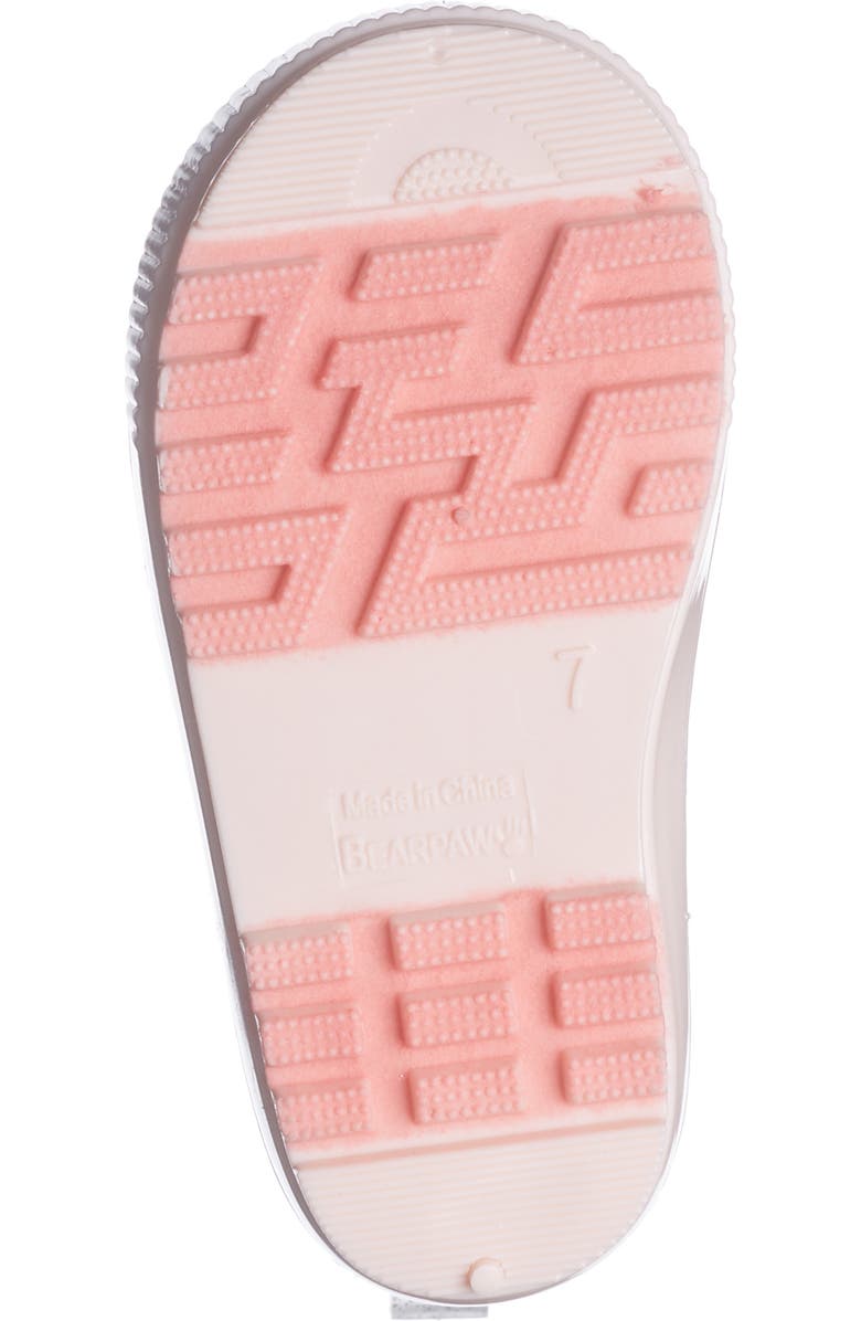 BEARPAW Kids' Pink Glitter Rain Boot, Alternate, color, Pink Glitter