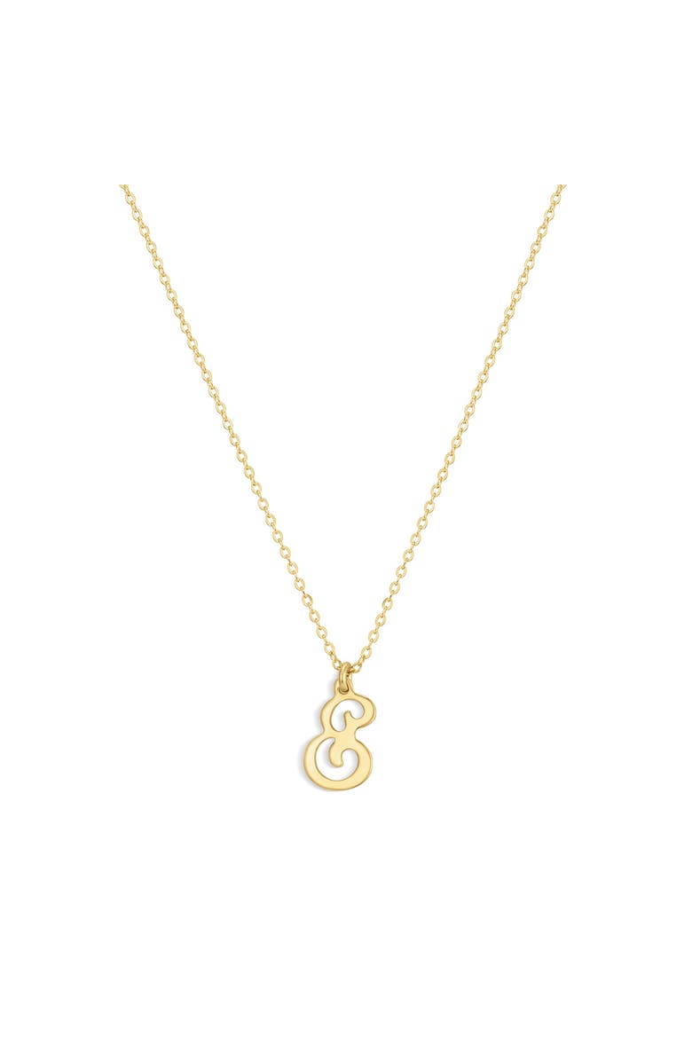 Set & Stones Gianna Initial Necklace, Main, color, Gold / E