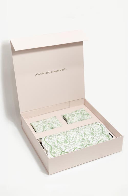 Bond & Grace Inner Garden Society Table Linens Set In Green