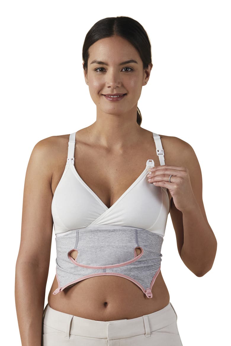 Clip & Pump Hands Free Nursing Bra Accessory, Alternate, color, DOVE HEATHER